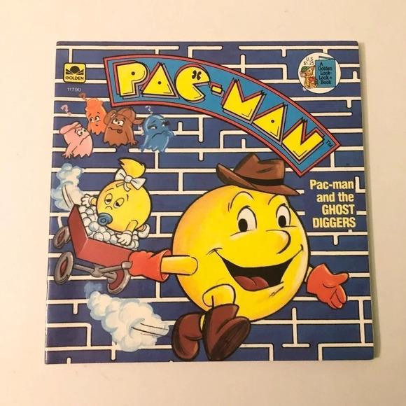 Vintage 1983 Pacman and The Ghost Digger John Albano Pac Man Book - Picture 1 of 15